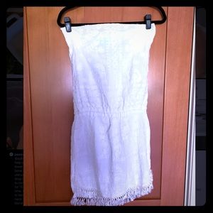 Melissa Odabash Lace Strapless Swim Cover Up Sz M